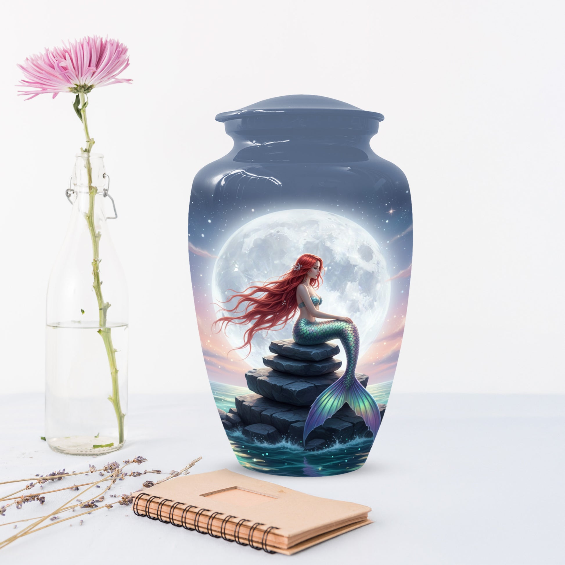 Mermaid Urn for Mom – Moonlit Mermaid Cremation Urns for Mother Ashes