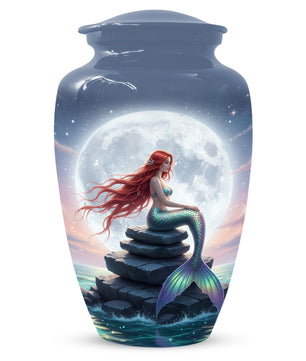 Mermaid Urn for Mom – Moonlit Mermaid Cremation Urns for Mother Ashes