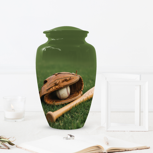 Baseball Urn for Dad | Personalized Cremation Urn for Ashes
