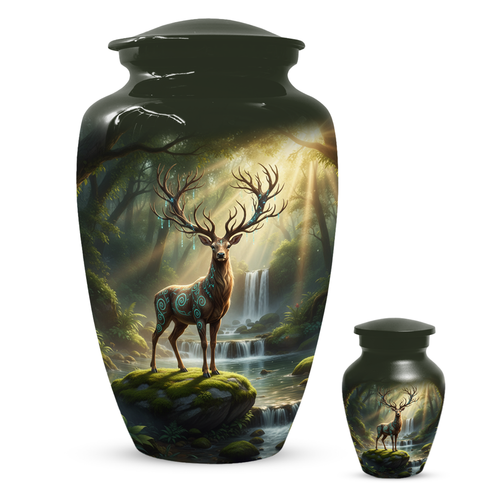 Majestic Deer Cremation Urn for Ashes – Forest Wildlife Adult Funeral Urns