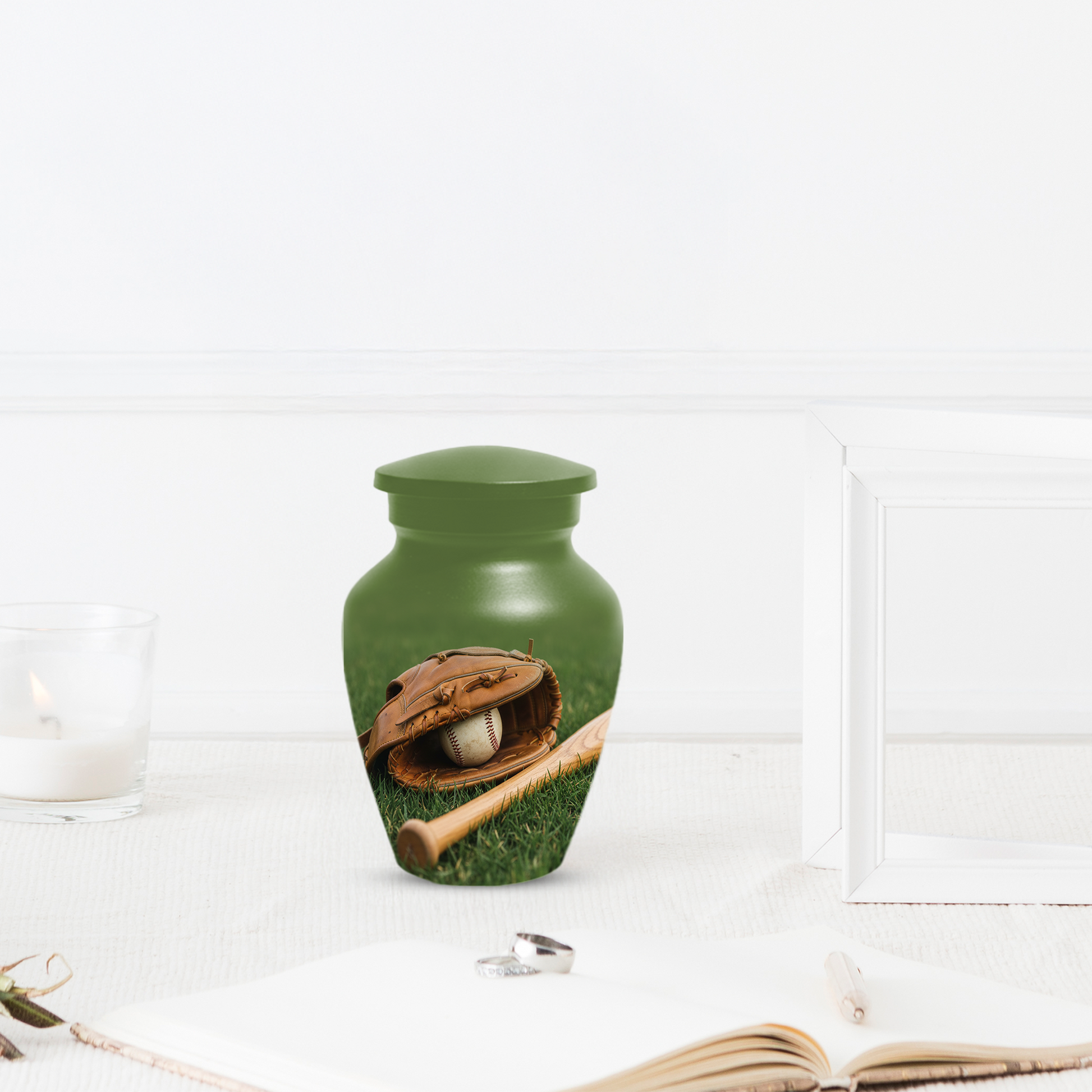 Baseball Urn for Dad | Personalized Cremation Urn for Ashes
