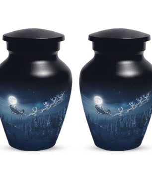 Christmas Cremation Urn for Human Ashes | Adult Christmas Memorial Urn