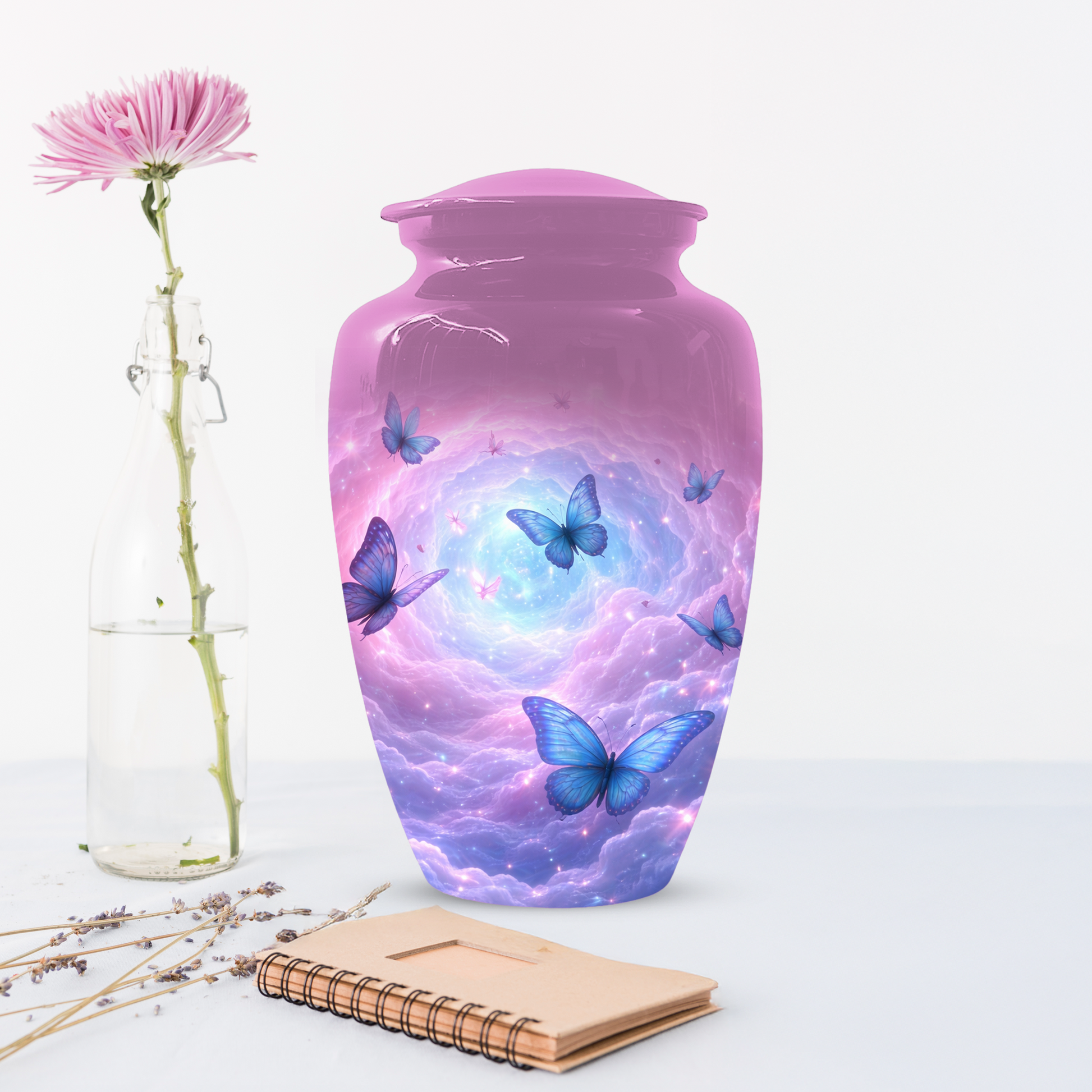 Butterfly Memorial Urn for Ashes, Custom Butterfly Cremation Urn