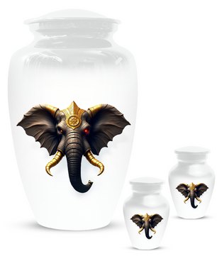 Elephant Urn for  Human Ashes – Custom Adult Cremation Urns for Dad, Mom, Men & Women|  Elephant Memorial Funeral