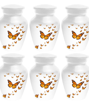 Butterfly Memorial Urn for Mom – Orange Monarch Butterfly Cremation Urns for Ashes