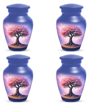 Music Memorial Urn for Mom – Pink Blossom Tree Cremation Urns for Ashes