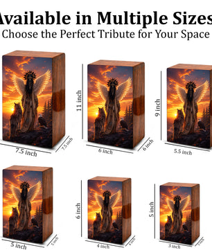 Native Tribal Urn For Women - Western Cremation Urns For Adult Female Ashes