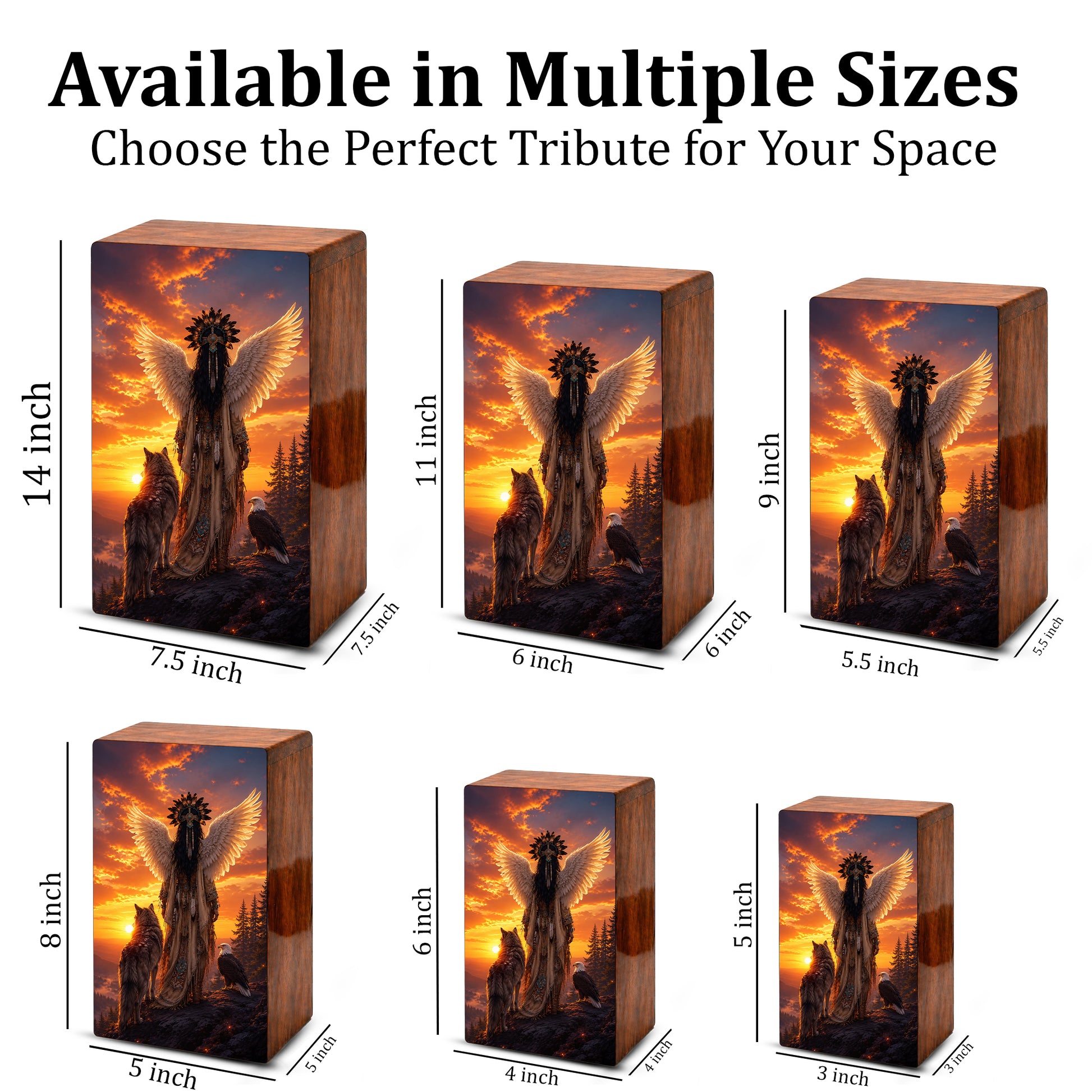 Native Tribal Urn For Women - Western Cremation Urns For Adult Female Ashes