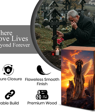 Native Tribal Urn For Women - Western Cremation Urns For Adult Female Ashes