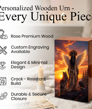 Native Tribal Urn For Women - Western Cremation Urns For Adult Female Ashes