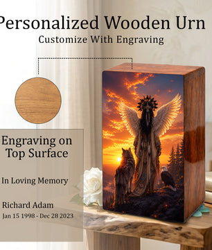 Native Tribal Urn For Women - Western Cremation Urns For Adult Female Ashes