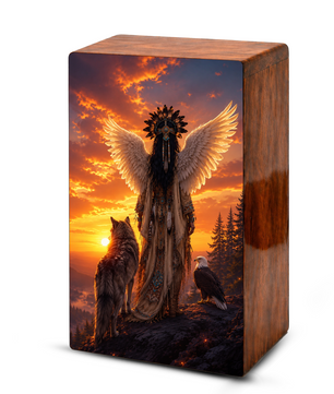 Native Tribal Urn For Women - Western Cremation Urns For Adult Female Ashes
