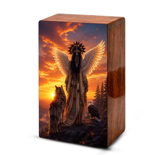 Native Tribal Urn For Women - Western Cremation Urns For Adult Female Ashes