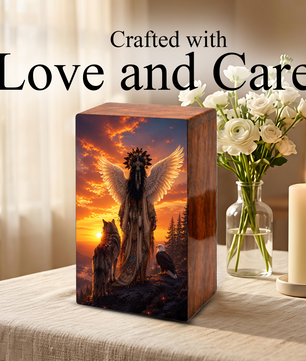 Native Tribal Urn For Women - Western Cremation Urns For Adult Female Ashes
