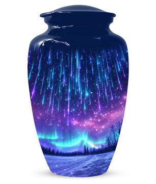Aurora Borealis Urn for Mom or Dad -Northern Lights Cremation Urns for Women & Men