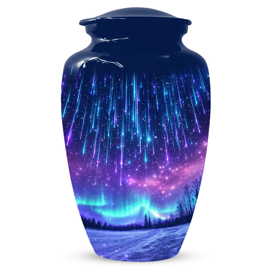 Aurora Borealis Urn for Mom or Dad -Northern Lights Cremation Urns for Women & Men