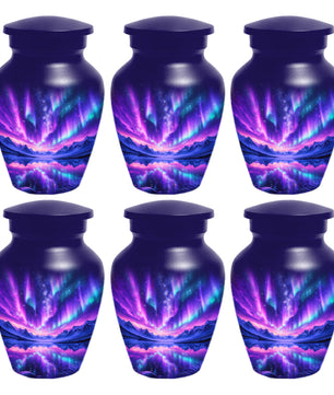Aurora Borealis Urn for Mom or Dad, Northern Lights Cremation Urn for Women & Men