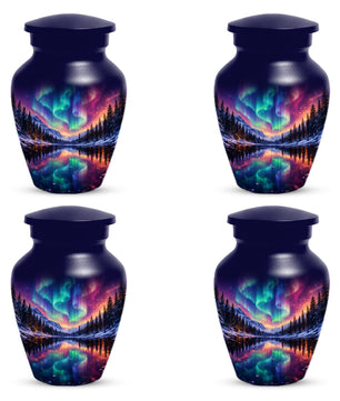 Aurora Borealis Urn for Mom or Dad - Northern Lights Cremation Urns for Women & Men