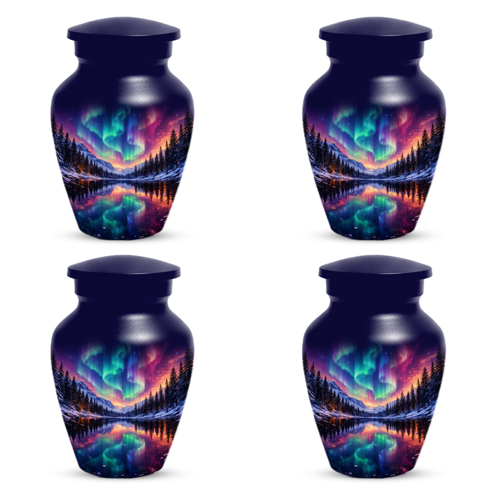 Aurora Borealis Urn for Mom or Dad - Northern Lights Cremation Urns for Women & Men