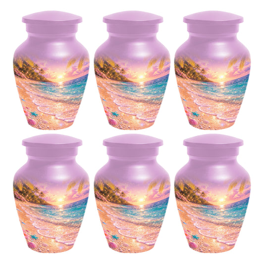 Beach Urn for Human Ashes -  Ocean Wave Memorial Keepsake | Beautiful Urns for Mom & Women