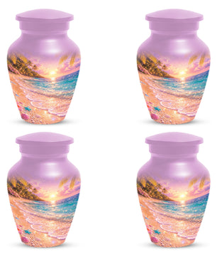 Beach Urn for Human Ashes -  Ocean Wave Memorial Keepsake | Beautiful Urns for Mom & Women
