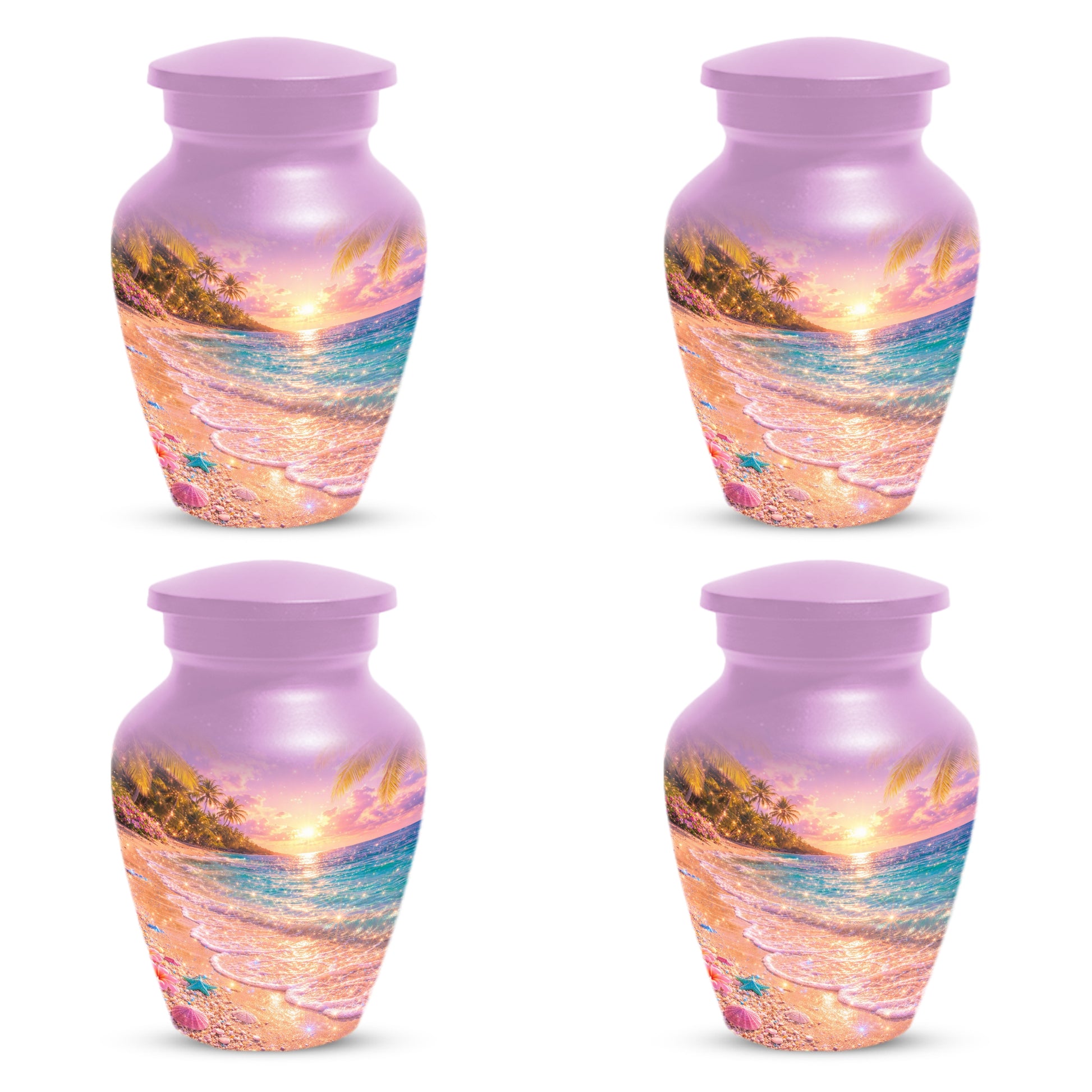 Beach Urn for Human Ashes -  Ocean Wave Memorial Keepsake | Beautiful Urns for Mom & Women