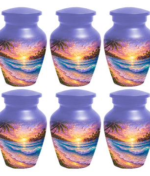 Beach Sunset Memorial Urn for Mom - Beautiful Cremation Urns for Women