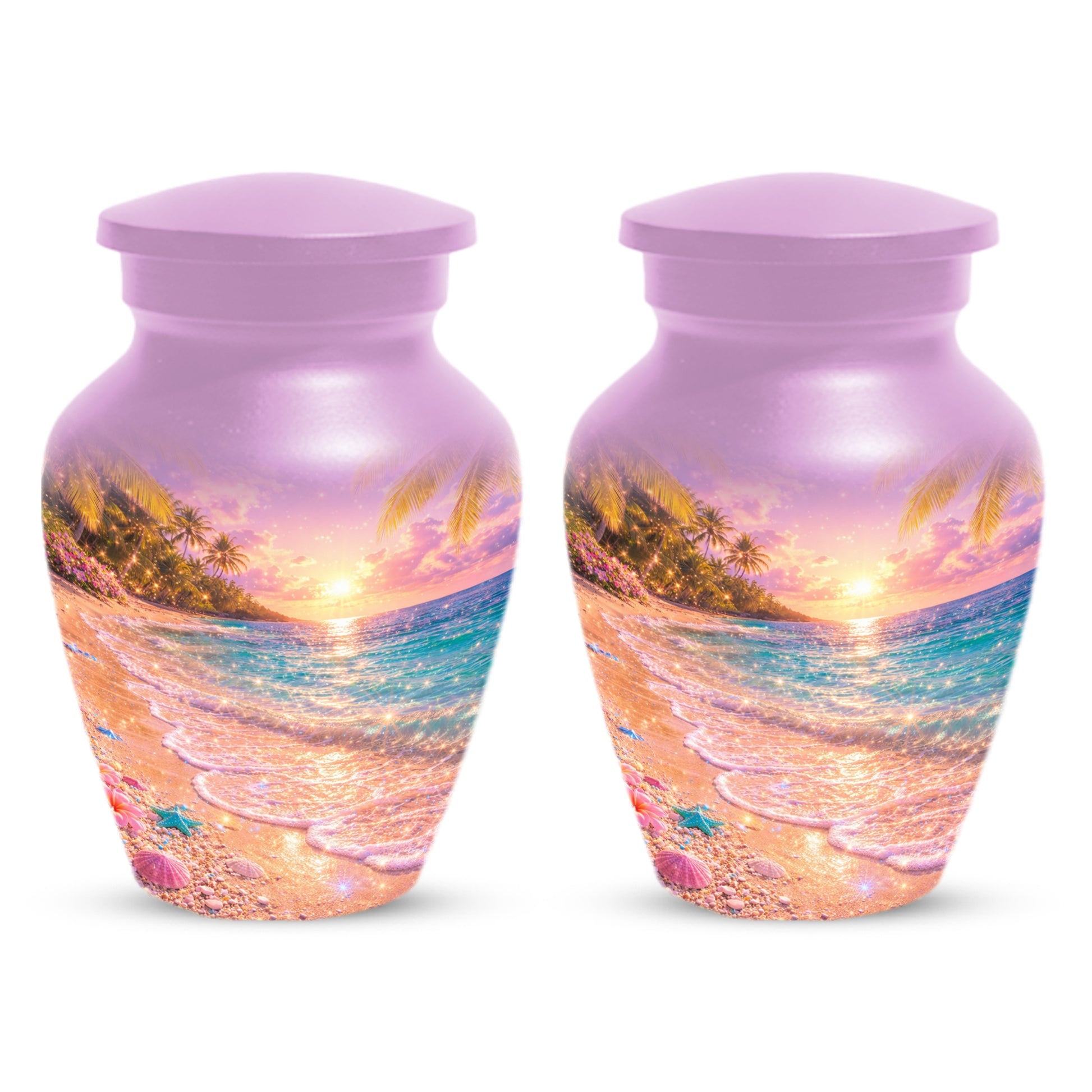 Beach Urn for Human Ashes -  Ocean Wave Memorial Keepsake | Beautiful Urns for Mom & Women