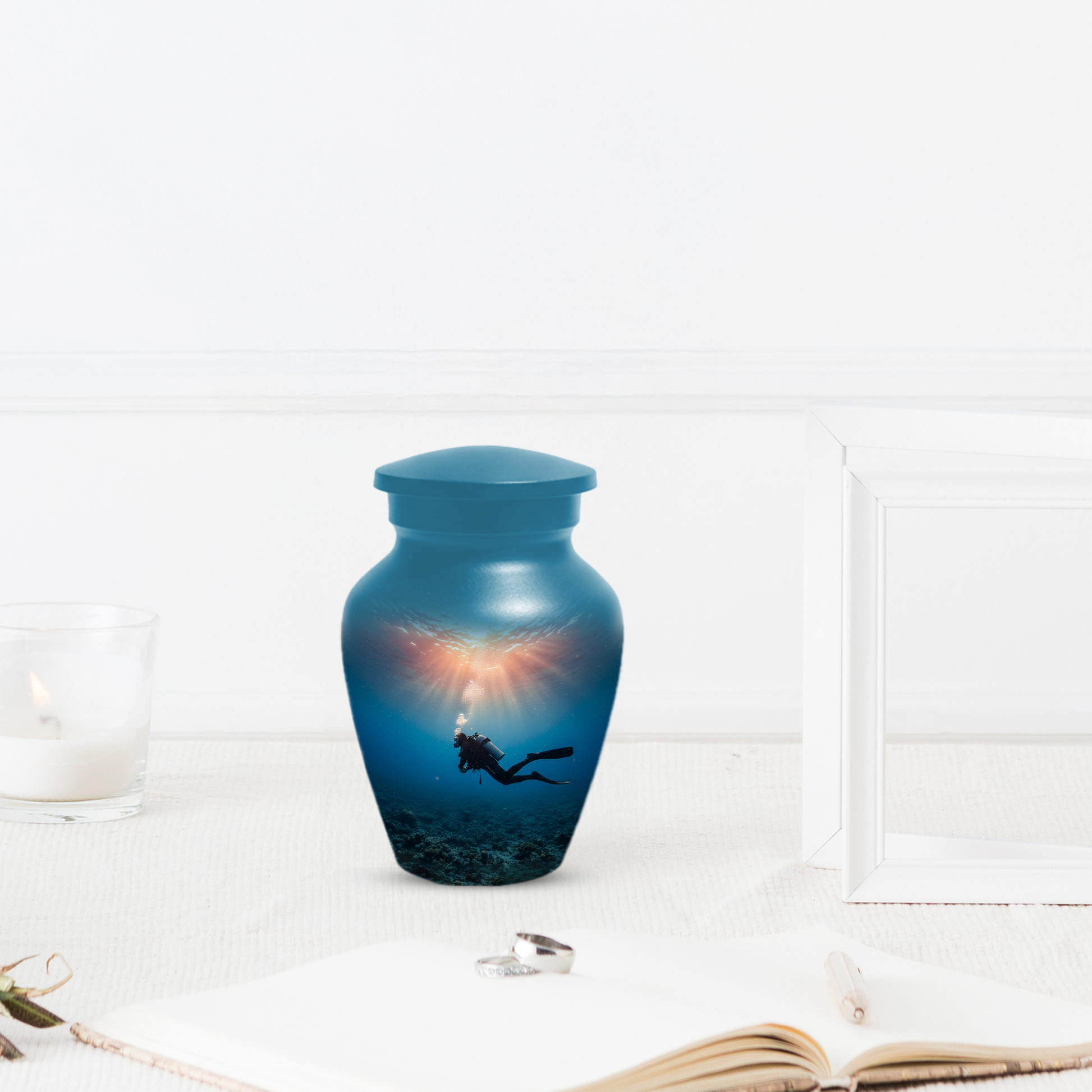 Personalized Scuba Diving Urn for Dad – Custom Diver Cremation Urns  for Male Ashes