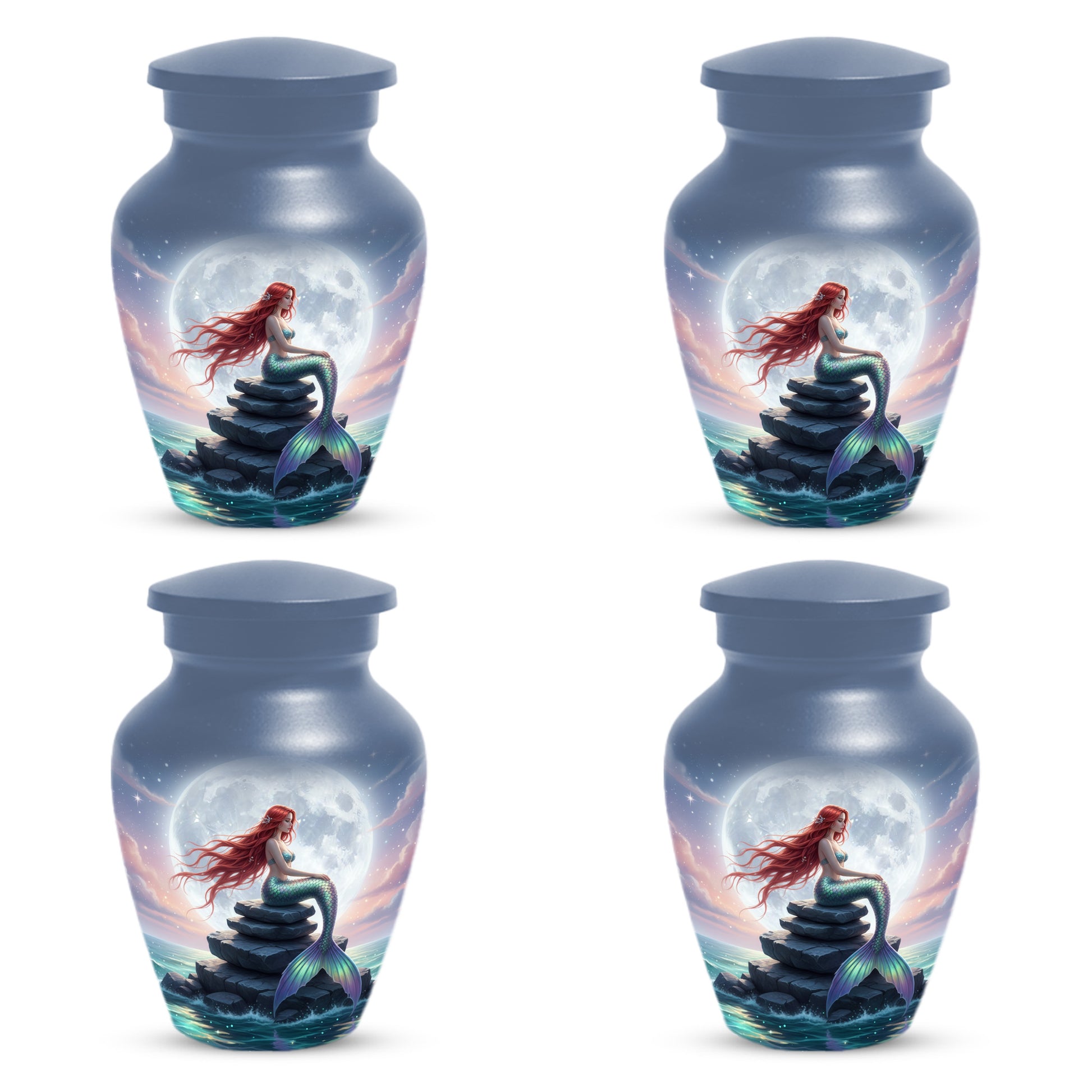 Mermaid Urn for Mom – Moonlit Mermaid Cremation Urns for Mother Ashes