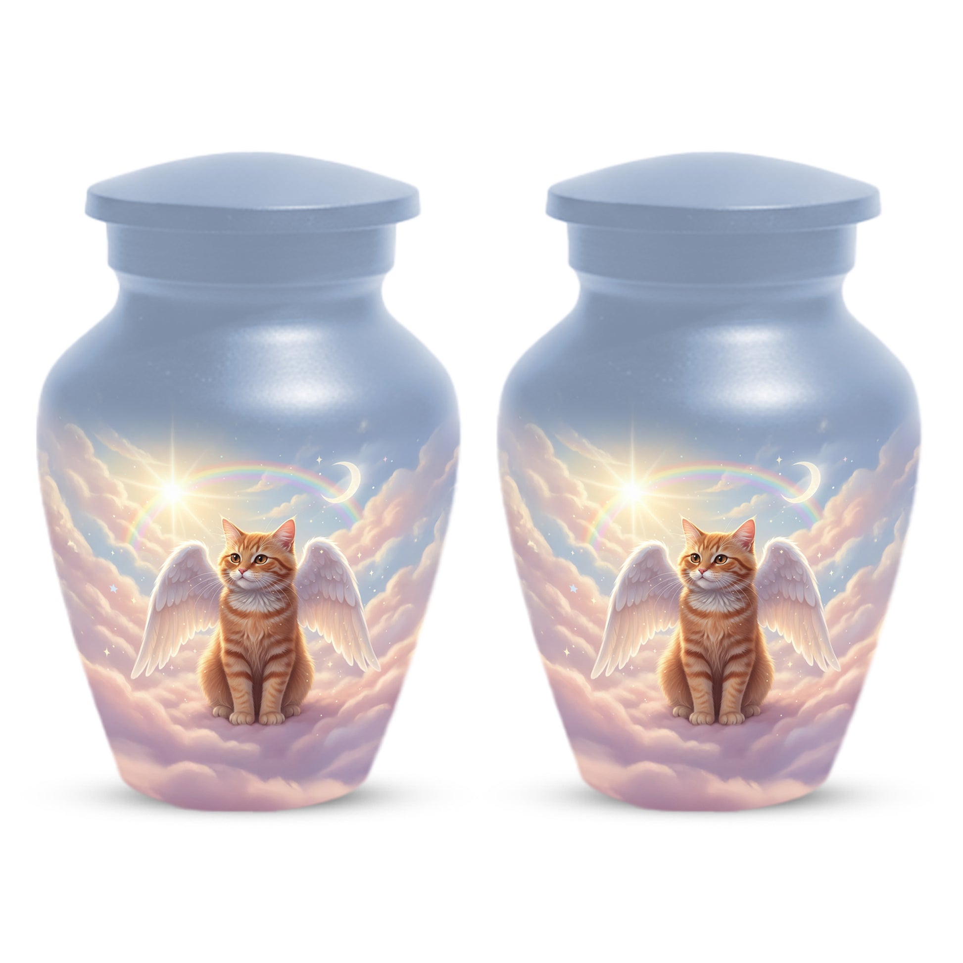 Cat Wing Urn for Adult Ashes | Angel Cat Cremation Urn & Memorial Urn