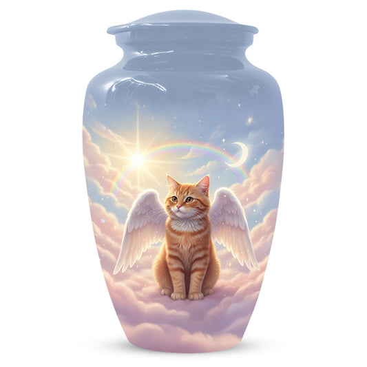 Cat Wing Urn for Adult Ashes | Angel Cat Cremation Urn & Memorial Urn