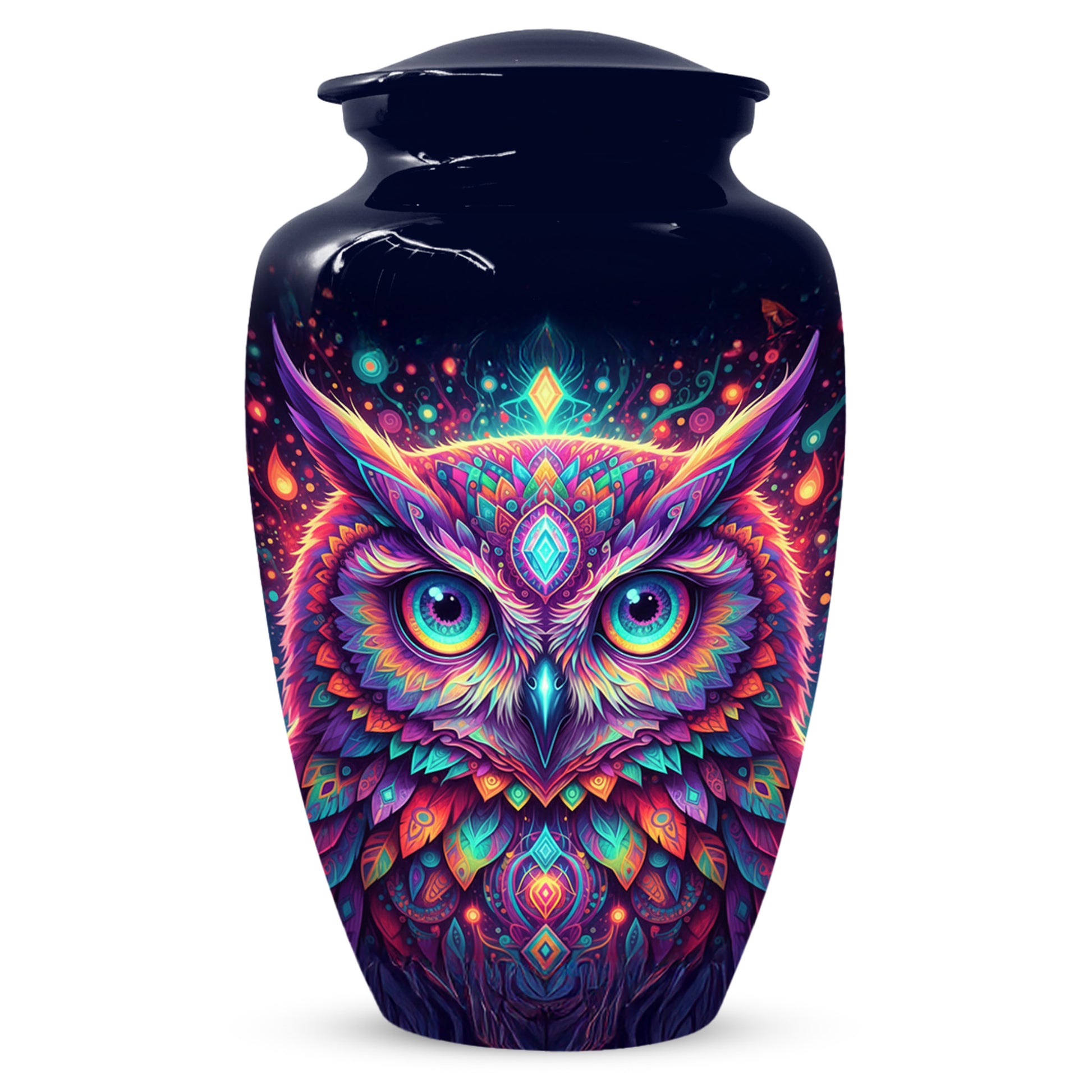 Owl Cremation Urn for Ashes – Custom Colorful Owl Memorial Urns for Mom& Dad -Women & Men