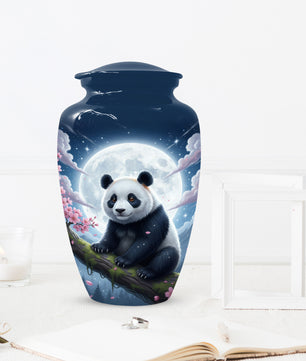Moon Panda Urn for Mom - Panda Cremation Urns for Mother Ashes