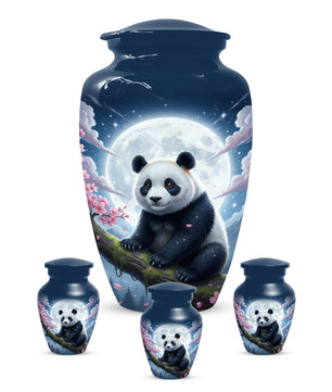 Moon Panda Urn for Mom - Panda Cremation Urns for Mother Ashes