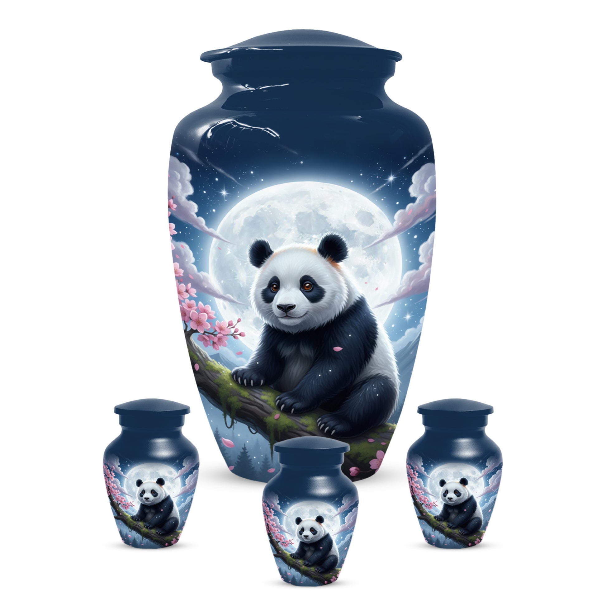 Moon Panda Urn for Mom - Panda Cremation Urns for Mother Ashes