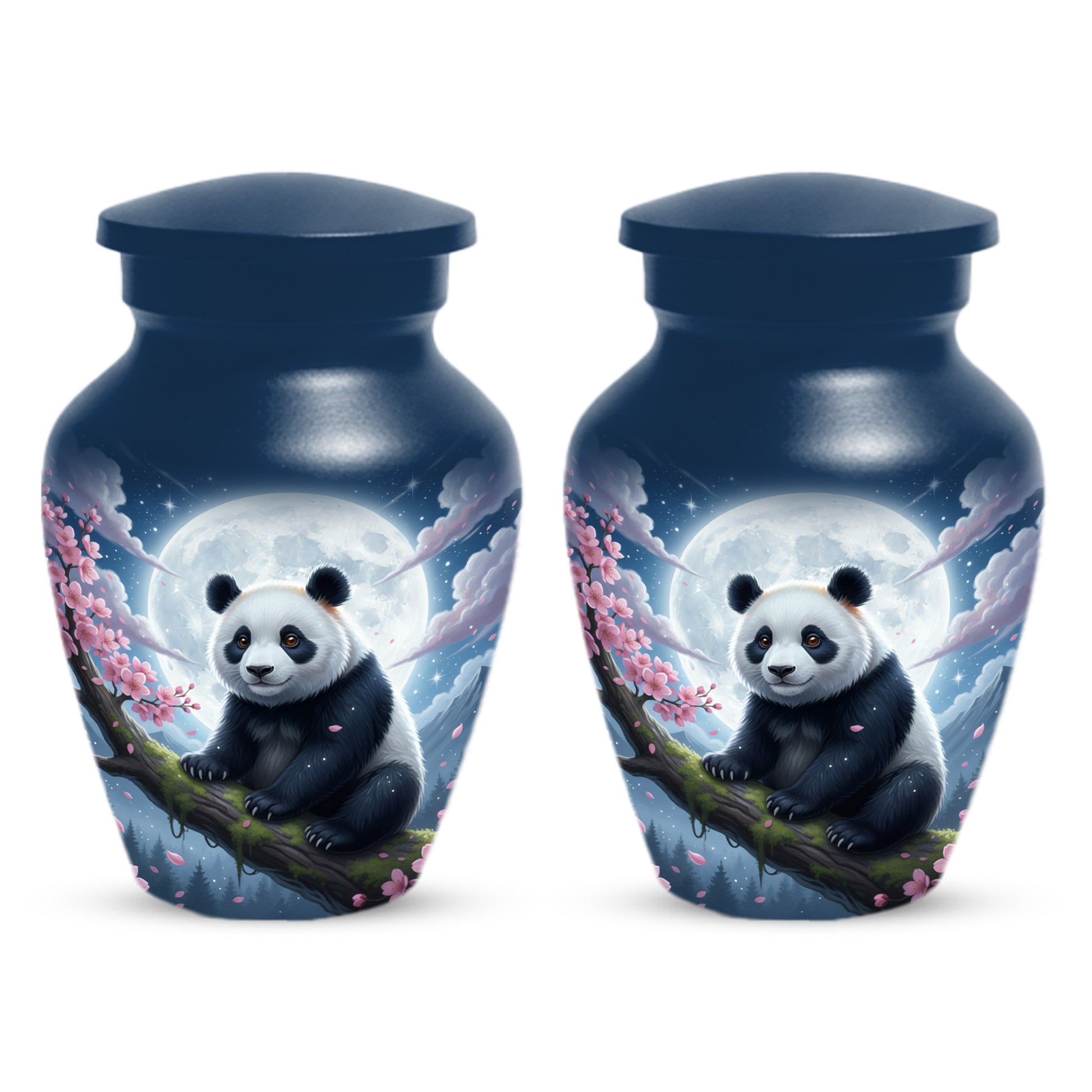 Moon Panda Urn for Mom - Panda Cremation Urns for Mother Ashes
