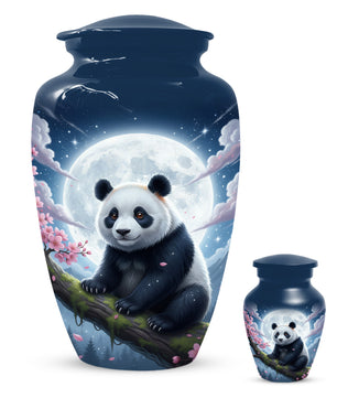 Moon Panda Urn for Mom - Panda Cremation Urns for Mother Ashes