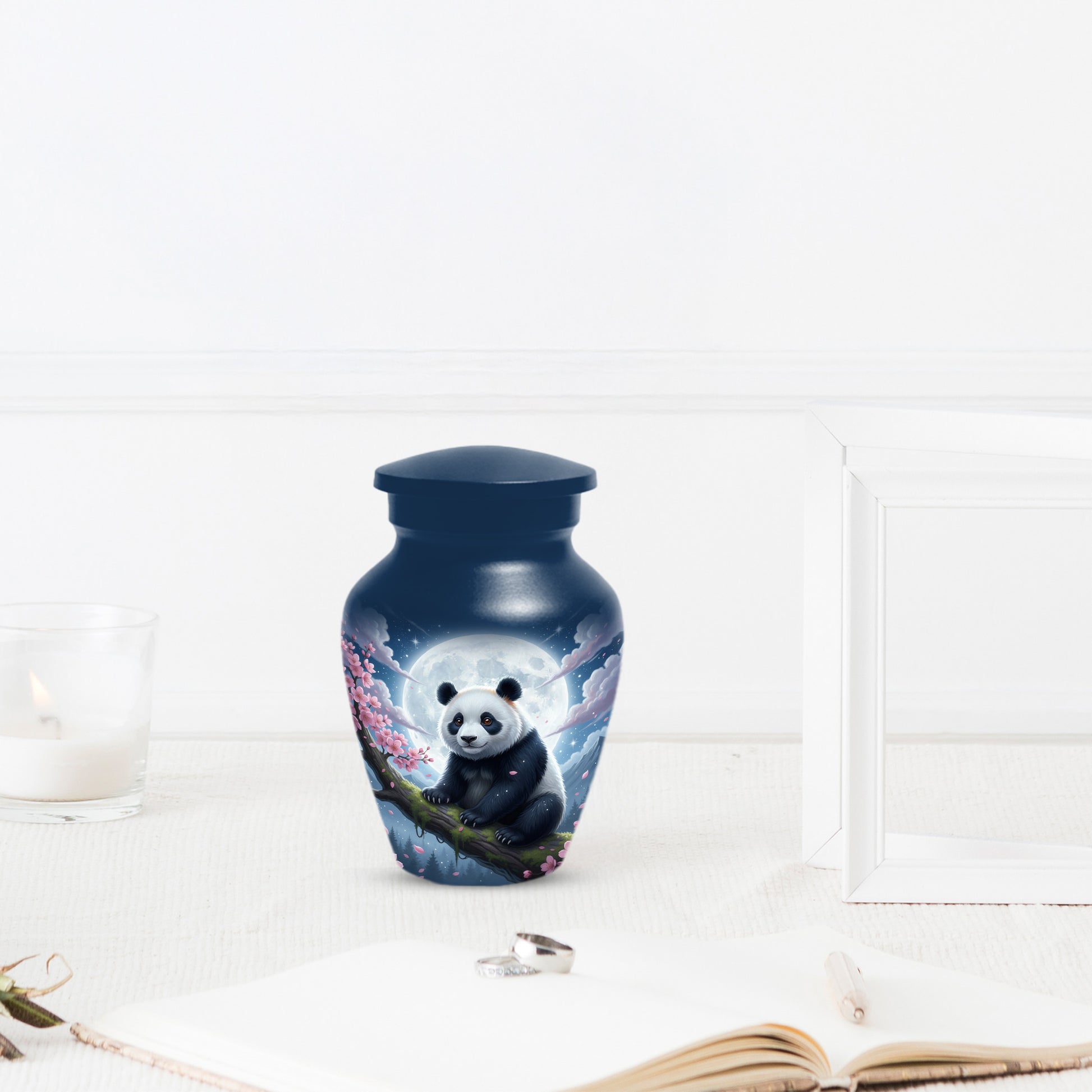 Moon Panda Urn for Mom - Panda Cremation Urns for Mother Ashes
