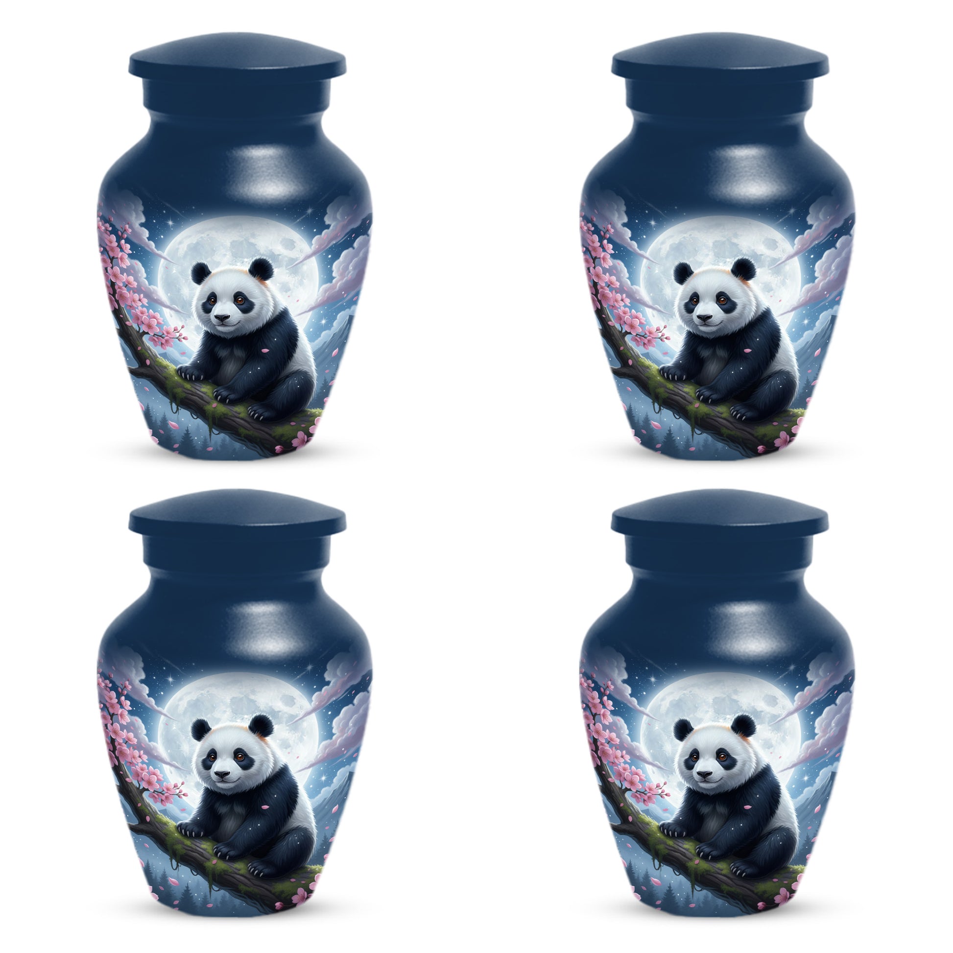 Moon Panda Urn for Mom - Panda Cremation Urns for Mother Ashes
