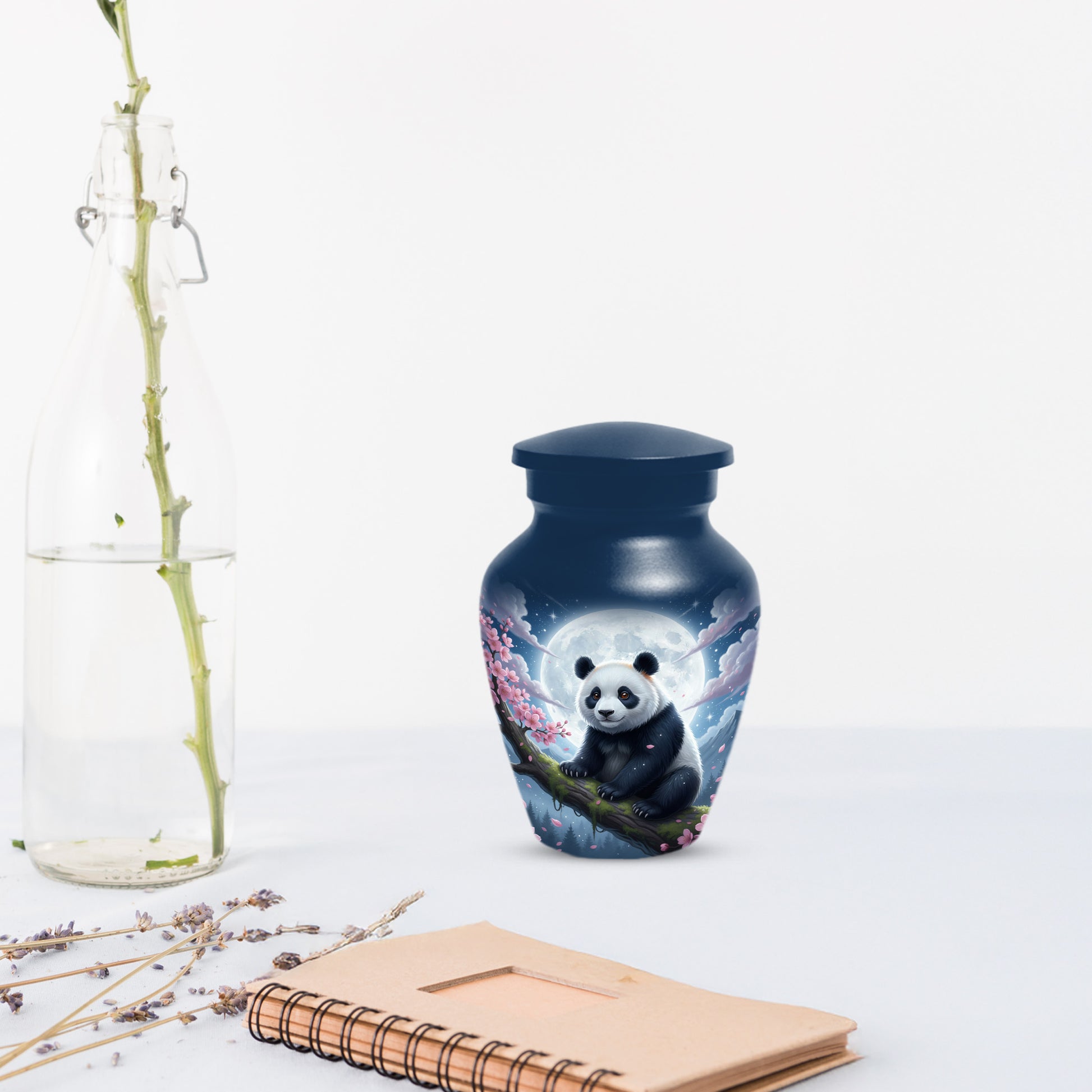 Moon Panda Urn for Mom - Panda Cremation Urns for Mother Ashes