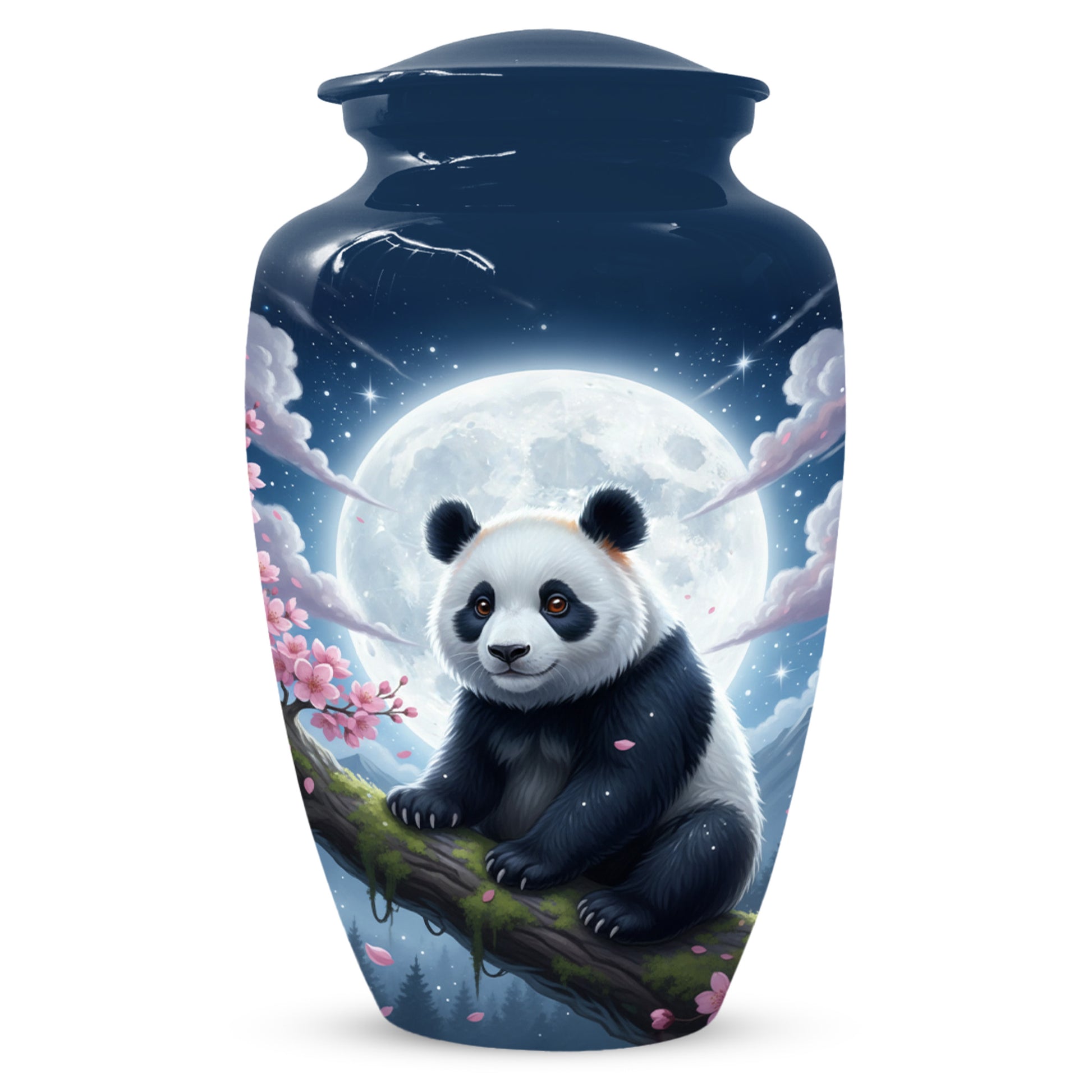 Moon Panda Urn for Mom - Panda Cremation Urns for Mother Ashes