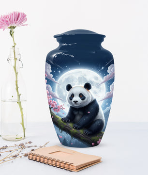 Moon Panda Urn for Mom - Panda Cremation Urns for Mother Ashes