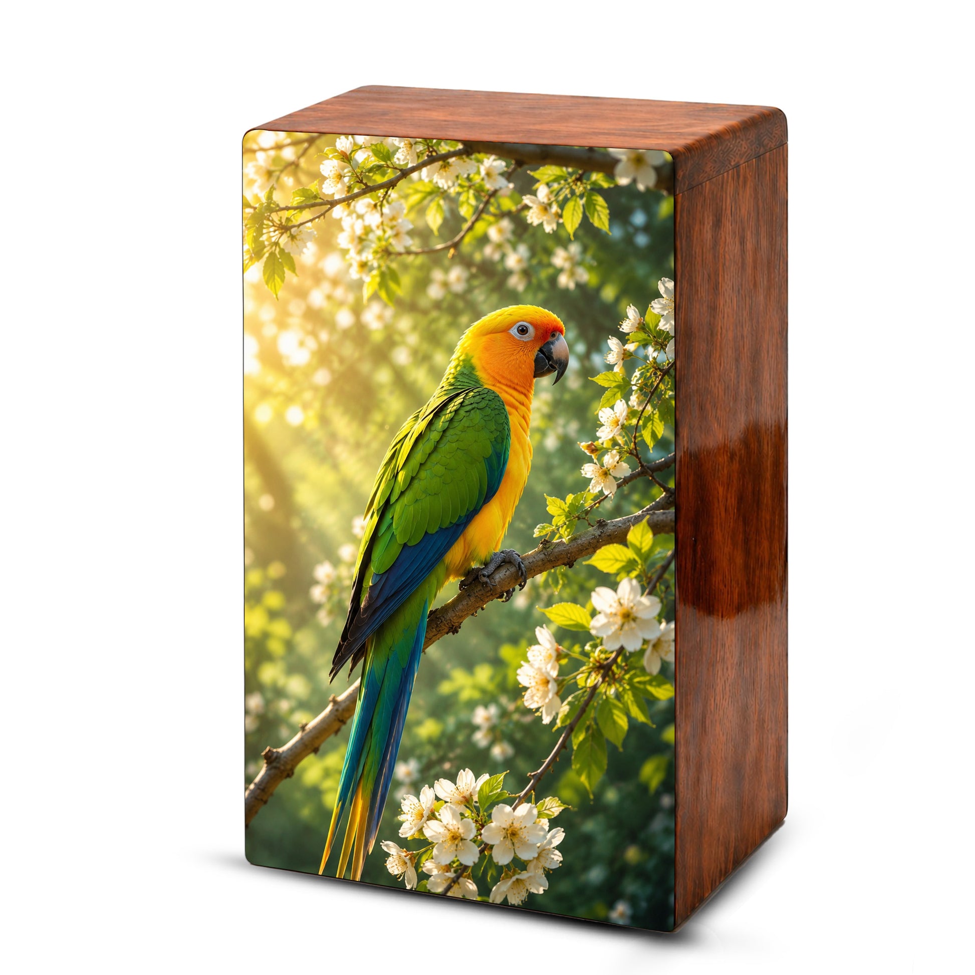 Parrot Urn For Human Ashes - Forest Bird Decorative Urns For Mom and Dad