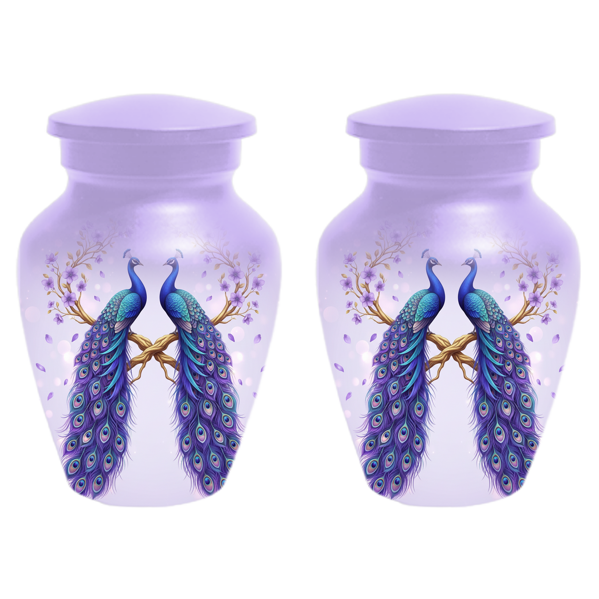 Peacock Urn for Mom, Personalized Cremation Urn for Human Ashes