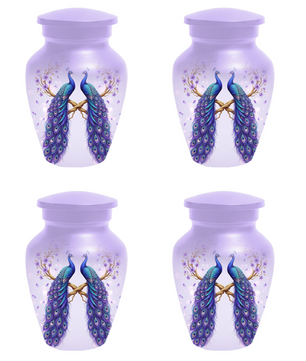 Peacock Urn for Mom, Personalized Cremation Urn for Human Ashes