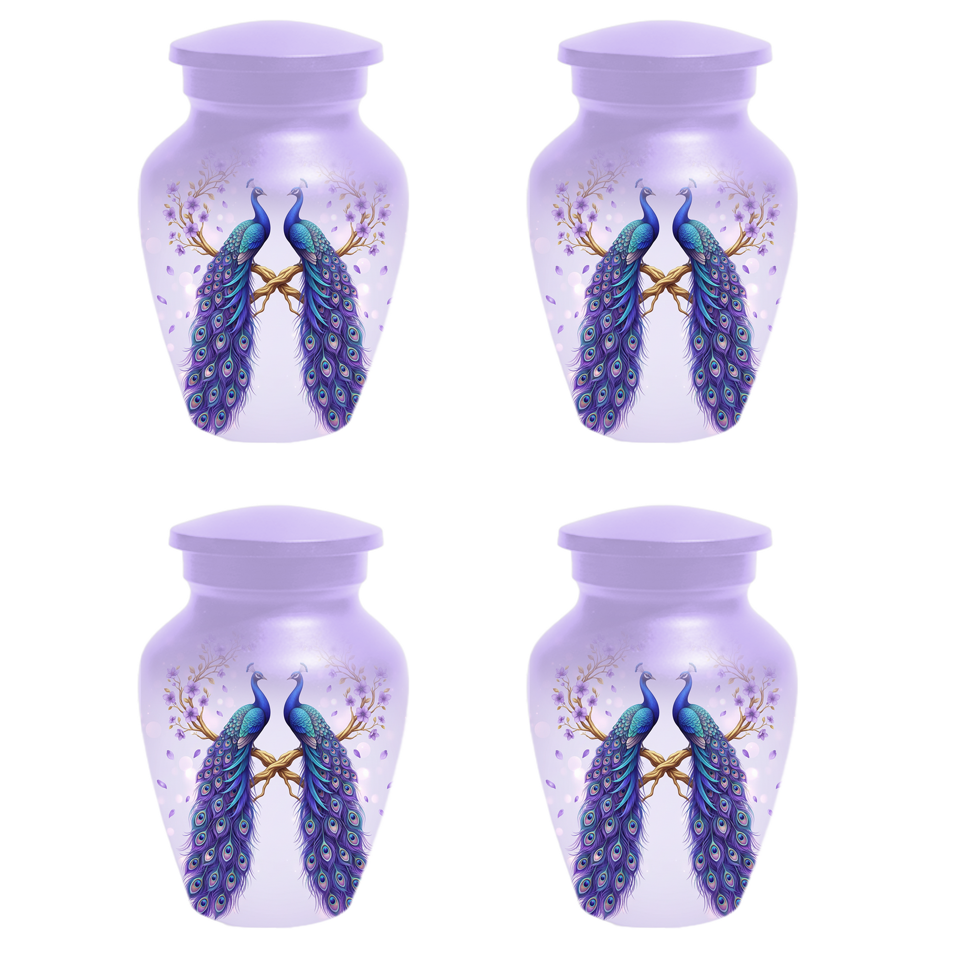 Peacock Urn for Mom, Personalized Cremation Urn for Human Ashes