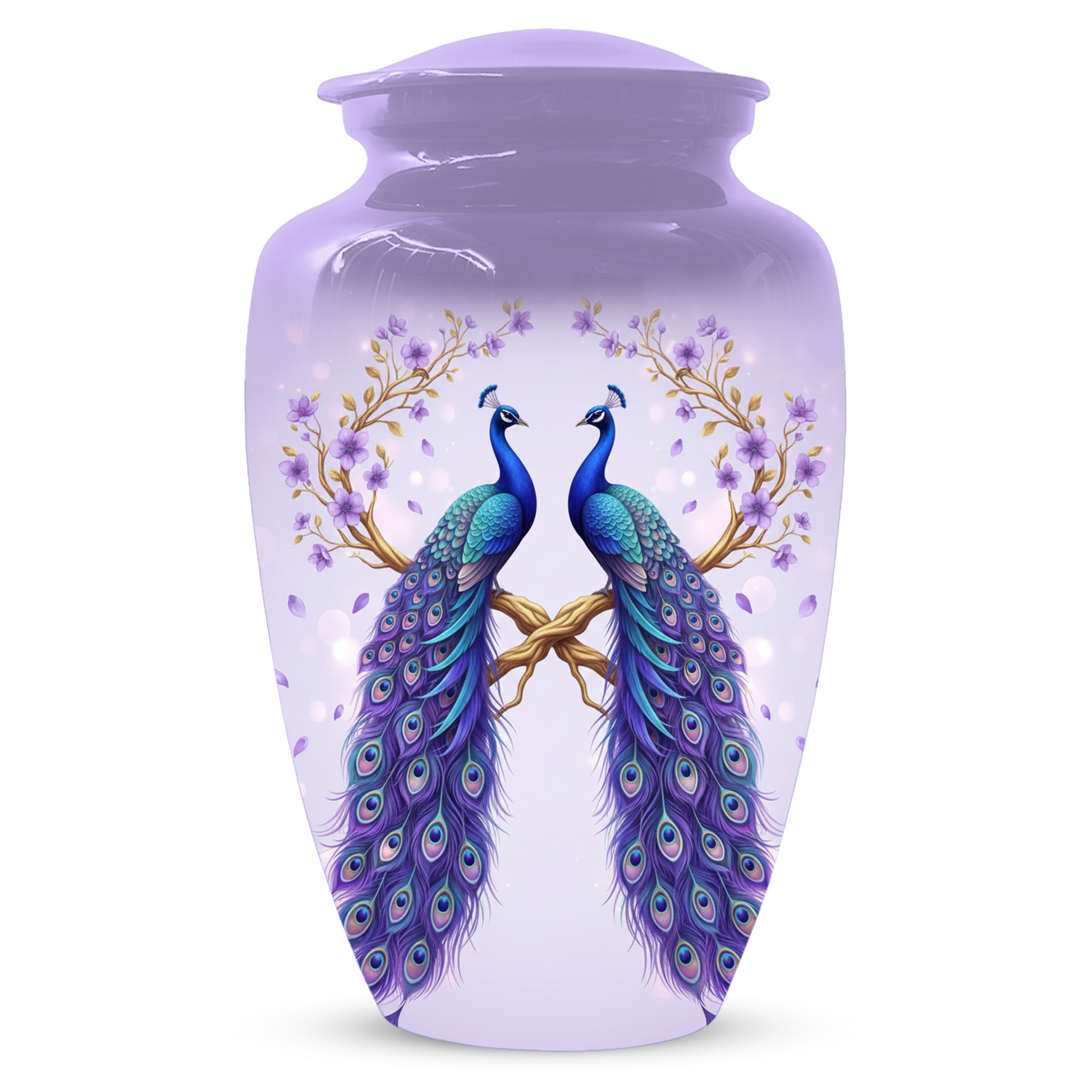 Peacock Urn for Mom, Personalized Cremation Urn for Human Ashes
