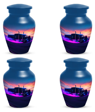 Personalized Semi Truck Urn for Dad – Custom Truck Driver Cremation Urns for Ashes