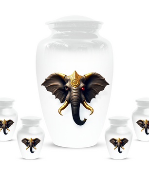 Elephant Urn for  Human Ashes – Custom Adult Cremation Urns for Dad, Mom, Men & Women|  Elephant Memorial Funeral
